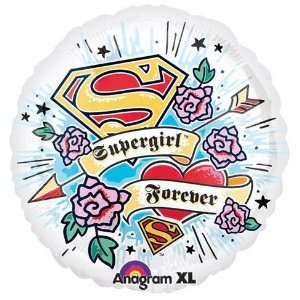   Supergirl Forever birthday party mylar balloon 18 inch: Pet Supplies