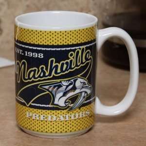   : NHL Nashville Predators 15oz. Ceramic Jersey Mug: Sports & Outdoors