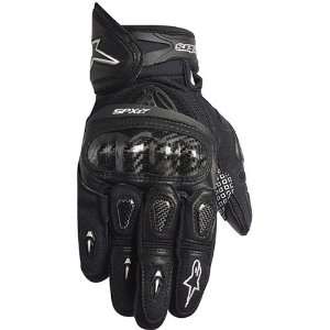 Alpinestars SP X Mens Leather Street Racing Motorcycle Gloves   Black 