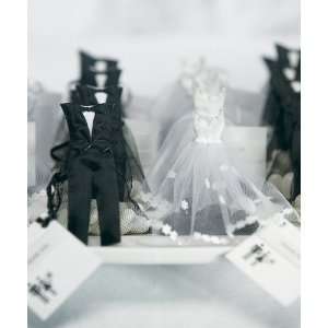   & Groom Candy Favor Bags   Mini Bride Dress