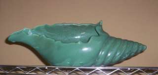 Van Briggle Sea Shell USA Pottery 17 1/2 Celadon Green  