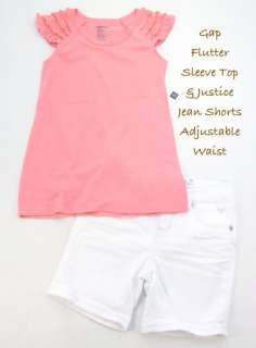 GIRLS SIZE 10 JUSTICE GAP NEW NWT LOT CLOTHES SHORT SHIRT SPRING 