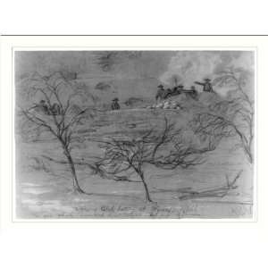  Historic Print (M): Portion of Rebel battery at Wynns Mill 