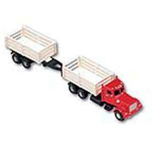   Cab Stake Bed w/Trailer, Red/White BLY204717: Toys & Games