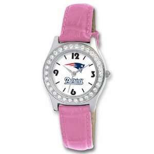 New England Patriots Womens Pink Game Day Dazzler Watch:  