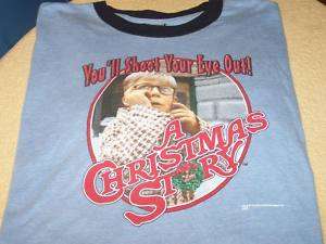 CHRISTMAS STORY Youll Shoot Your Eye Out RINGER Shirt  