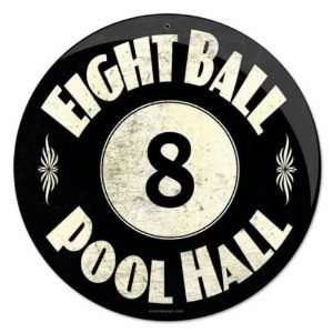  8 Ball Pool Hall Vintage Metal Sign Bar Billiards
