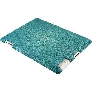    100% Genuine Stingray Leather iPad 2   Ocean Blue: Home & Kitchen