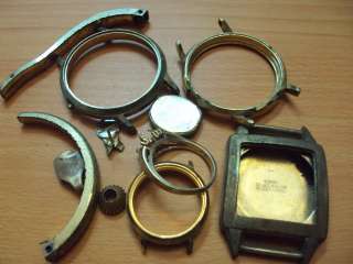 53.4g Lot 10k Gold Filled Watch parts and Gold Plates for recovery 