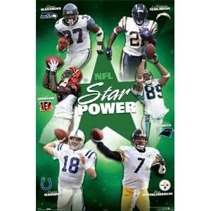    Nfl Star Power Poster 22.5X34 6 Player Collage 4064