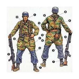  6045 1/72 WWII German Paratroopers Toys & Games