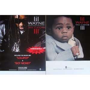  Lil Wayne   Tha Carter III   Two Sided Poster   New   Rare 
