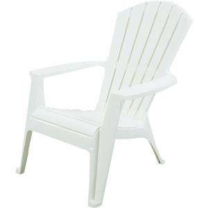   Wht Adirondack Chair 8370 48 3700 Resin Patio Chairs: Home Improvement
