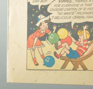 Vintage 1948 POST RAISIN BRAN Post Tens Comic Ring Ad  