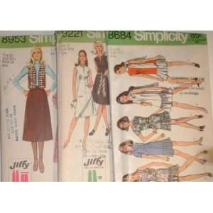  Simplicity Pattern # 8684 # 8953 and # 9221 SIZE 10 