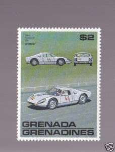 1964 PORSCHE 904 Car STAMP UNUSED MINT Grenada $2  