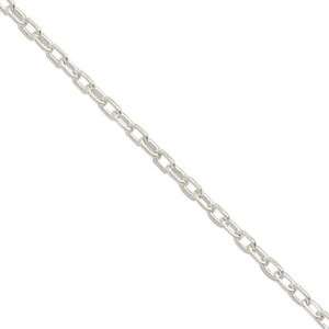    / 41cm Filed Trace Chain in Sterling Silver (width 1.86mm): Jewelry