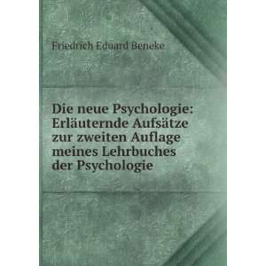   meines Lehrbuches der Psychologie . Friedrich Eduard Beneke Books