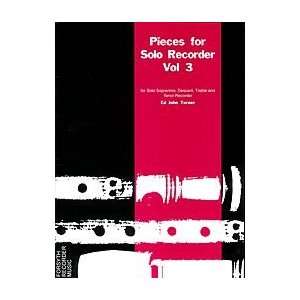  Vol.3 Pieces for Solo Recorder (9790570503360) Books