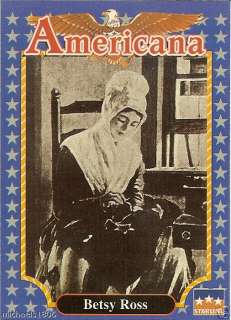 1992 AMERICANA Historic Trading Card #205    BETSY ROSS  