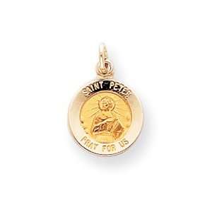   Saint Peter Medal Charm   Measures 11.8x19.5mm   JewelryWeb Jewelry