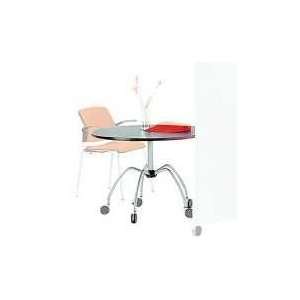  SAMSONITE Monarch Freestyle Meeting Table, Round, 28 3/4h 