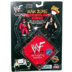  WWF Micro Bend ems War Zone Mini Wrestling Ring with 