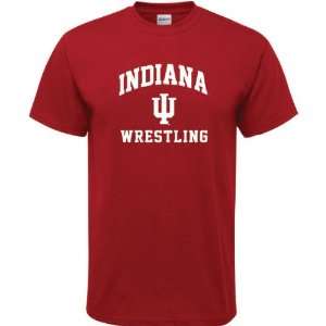   Hoosiers Cardinal Red Wrestling Arch T Shirt: Sports & Outdoors