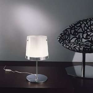   Light Table Lamp 92300 006 Chrome/Black Shade: Home Improvement