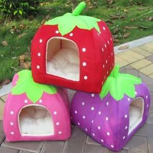  Pet Housing with Lovely Strawberry Shape