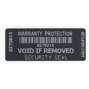 Warranty Void Black with White Printing Tamper Evident Security Labels 