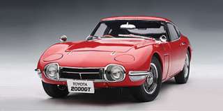 18 Toyota 2000GT Coupe Upgraded Red Autoart Diecast Model JDM  