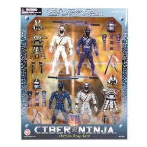 Cyber Ninja 30 Piece Action Figure Play Set: Toys & Games