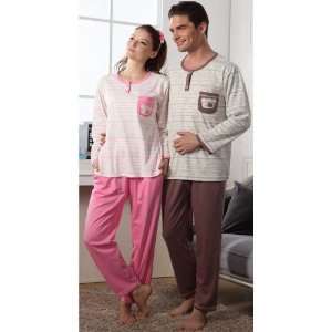   Nightwear With Breast Pocket  Top/Pants, Various Sizes, Price/Set  XL