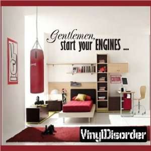  Start Your Engines Child Teen Vinyl Wall Decal Mural Quotes Words 