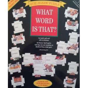  What Word is That Quiz Jigsaw Puzzle 504 pieces: Toys 