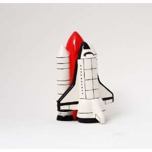 Space Shuttle Attractives Salt Pepper Shaker Made of Ceramic:  