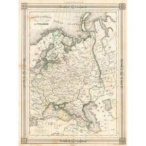    Vuillemin 1846 Antique Map of Russia in Europe