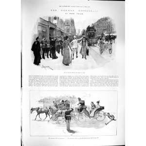  1892 GERMAN CHICAGO STREET SCENE AMERICA TRANSPORT
