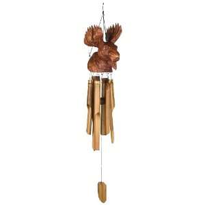 Asli Arts Collection CMS324 Moose Bamboo Wind Chime Patio 