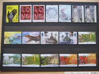NEW !!! Australia 2011 used 55 stamps incl. 13 SHEET STAMPS & AAT 