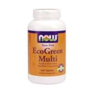  Eco Green Multi Vitamins Iron Free 240 Tablets NOW Foods 
