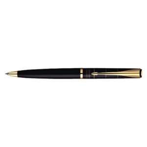  Parker Latitiude Silky Black Gold Trim Ballpoint Pen 