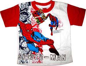 SPIDERMAN Kids Boys Clothes T Shirts Tops XL Age 8 10  