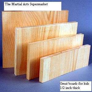  Wooden Breakable Karate Boards   8 x 12 x 1/2 Thick set 