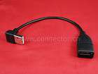 90D Left Angled USB 2.0 A Male to USB Female cable 20cm  