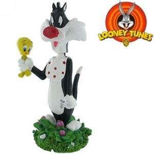   : Looney Tunes Sylvester and Tweety Wobble Bobble Head: Toys & Games