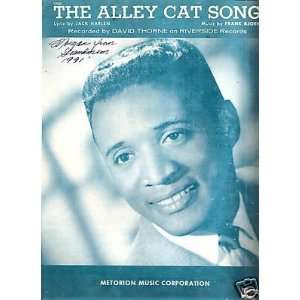  Sheet Music The Alley Cat Song David Thorne 108 