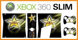 XBOX 360 SLIM   Vinyl Sticker Skin   Rockstar Energy  