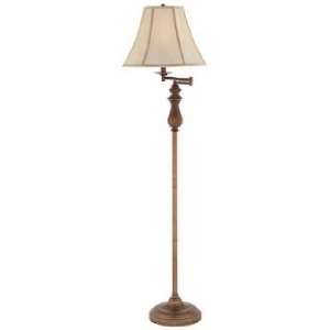  Quoizel Stockton Palladian Bronze Swing Arm Floor Lamp 